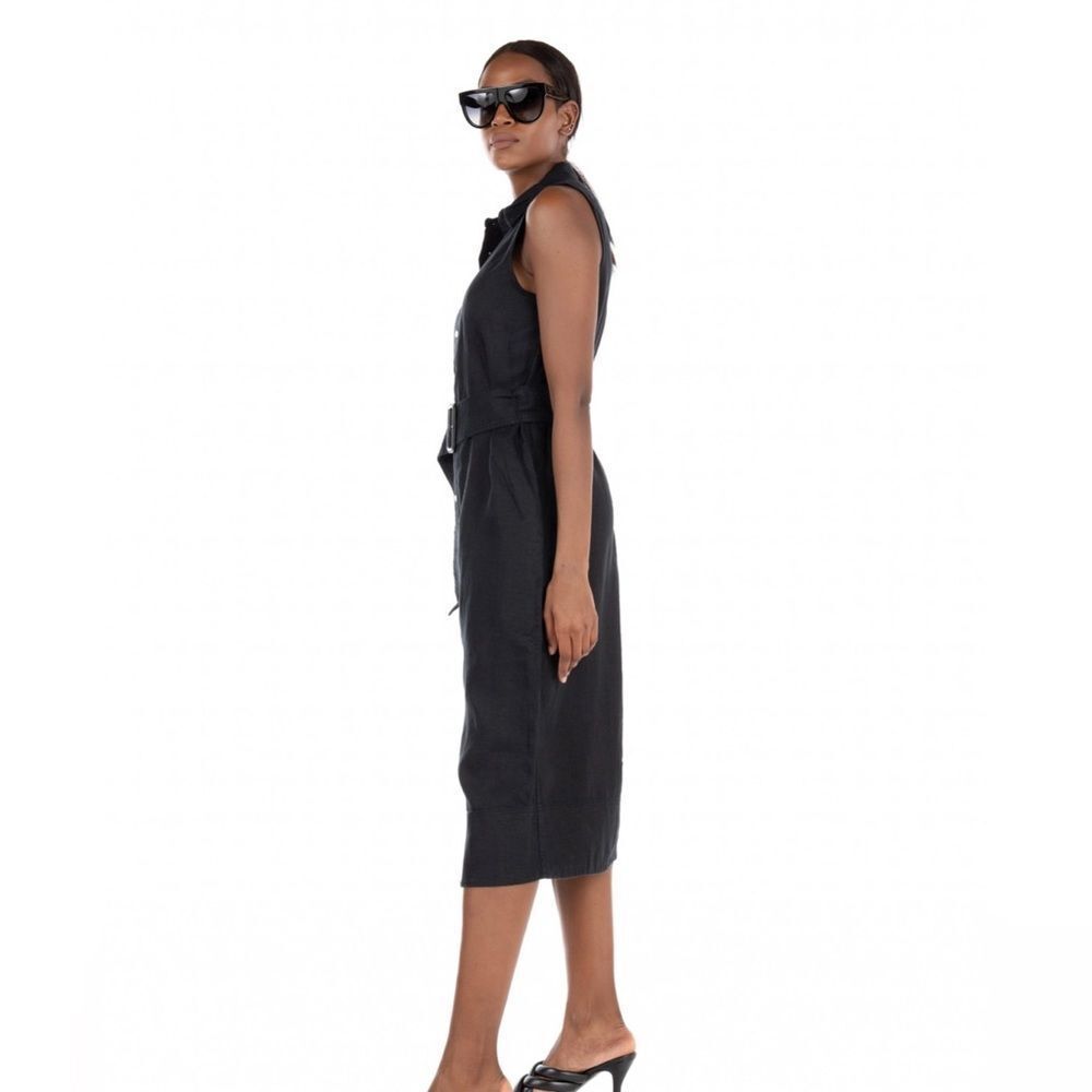 Polo Ralph Lauren- Sleeveless Black Linen Dress - Size 10 - Picture 4 of 6